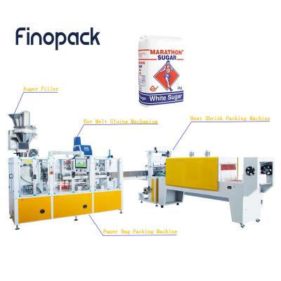 China Automatic Food Wheat Flour Paper Bag Packing Machine 1kg Powder Packing Machine Wheat Flour Packing Machine for sale