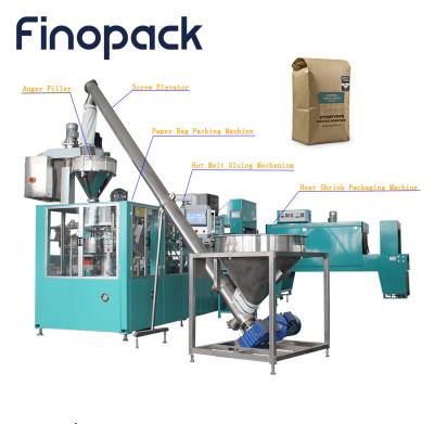 China Full Automatic Food Flour Packing Machine 1 Kg Bag Powder Filling Machine Paper Bag Packaging Machine for sale