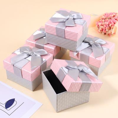 China Recycled Materials OEM Factory Custom Design Decorative Lid Rectangle Gift Box Paper Base Cardboard Gift Box With Removable Lid for sale