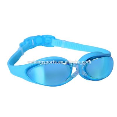 China Hot Selling UV Anti-fog Swimming Glasses Anti-fog Nose Bridge Swim Protection Cross Waterproof Swimming Glass Goggles For Adult for sale