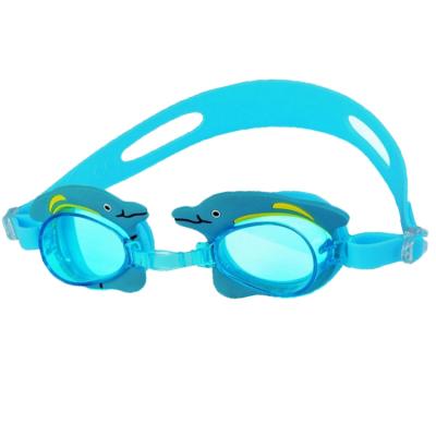 China Anti Fog 2021 Goggles for Soft Silicone Child Glass Cartoon Design Children Swim Swimming Goggles for sale