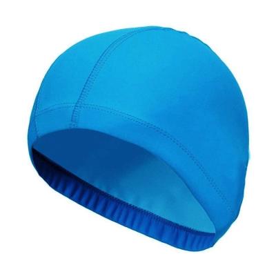 China 2021 Pure Color Swim Cap Factory Supply Lycra Swim Cap Custom For Adult And Children Advanced Lycra Swim Cap for sale