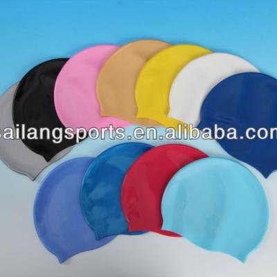 China Waterproof Durable Eco-friendly Triathlon Racing Hats 28g Light Silicone Swim Caps With Low Profits Good For Promotion Or Triathlon Events for sale