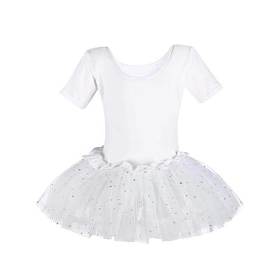 China 2021 Wholesale Kids Girls Ballet Tutu Factory Custom Dance Ballet Dancer Leotard Wear With Sleeves Kids Dance Wear for sale