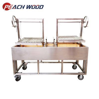 China Argentina height 1800mm adjustable grill with 2 grids for sale