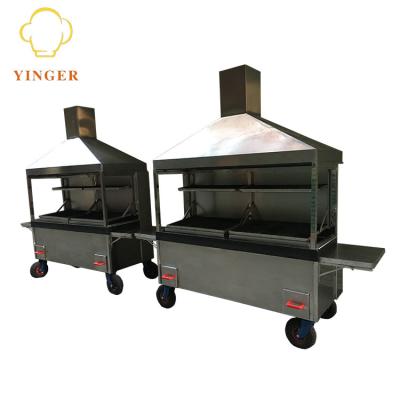 China Safe Adjustable Size Barbecue Equipment Stainless Steel Brazilian BBQ Grill Machine for sale