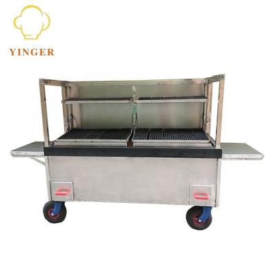 China Adjustable Size Bargain Chicken Roasting Barbecue Machine Stainless Charcoal Rotisserie Commercial for sale