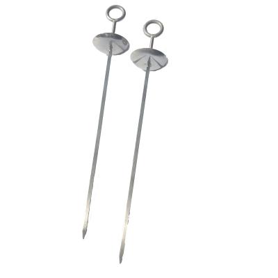 China Easily Cleaned Stainless Steel Barbecue Skewers Flat Metal Skewers GRILL Kebab Skewer for sale