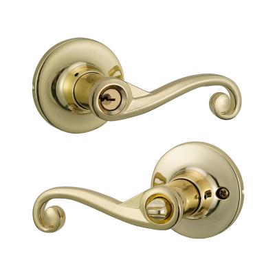 China Residential apartments/houses/artistic and elegant finishes various garage office and colors interior door handle home lock for sale