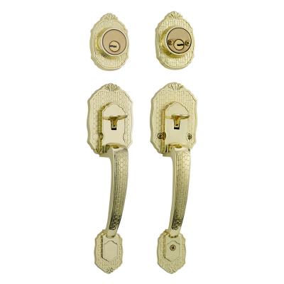 China Residential Apartments / Homes / Garage Office Gorgeous Front and Rear Double Handle Grabs Handle Door Lock for sale