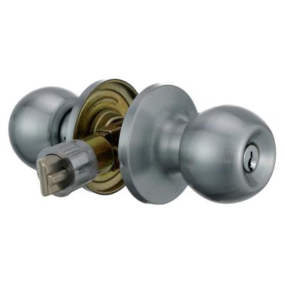 China Cheap And Durable Round Knob Steel Door Lock for sale