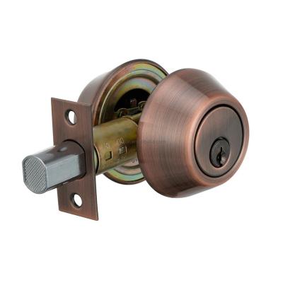 China Brass Or Steel High Security Zamac Stainless Steel Bored Cylinder Deadbolt Tubular Single Door Lock for sale