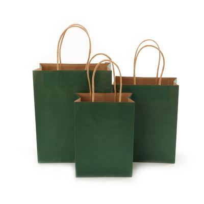 China Custom Portable High Quality Christmas Food Retail Kraft Paper Shopping Bags With Logo Paper Bag for sale