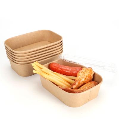 China Lunch Disposable Take Out Box Noodle Packaging Material Paper Lunch Box For Fried Food for sale