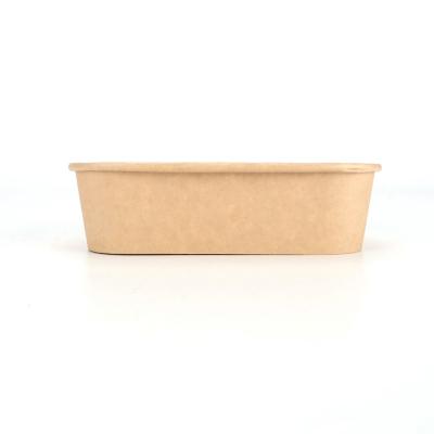 China 2022 Food Grade Brown Paper Craft Waterproof Bowl Disposable Wholesale Disposable Paper Bowls for sale