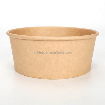 China Logo Disposable Custom Food Disposable Packaging 14 oz Soup Salad Paper Mache Takeout Bowl for sale