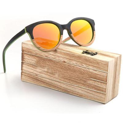 China Wholesale High Quality Custom Made Wood Polarized Sunglasses Fashion Sun Glasses Wooden Wood Logo Frame Sun Glass Bamboo UV400 for sale