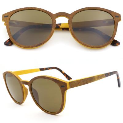 China New designer sunglasses fashion wood sunglasses dropshipping 2021 acetate tip sunglasses for sale