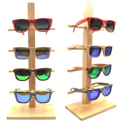 China Jewelry Packaging & Display Type Case & Natural Bamboo Displays Rack For Bamboo Sunglasses STANDS for sale