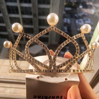 China Hair Accessories Sparkle Headband Rhinestone Crown Evening Fashionista Tiara Party Accessory for sale