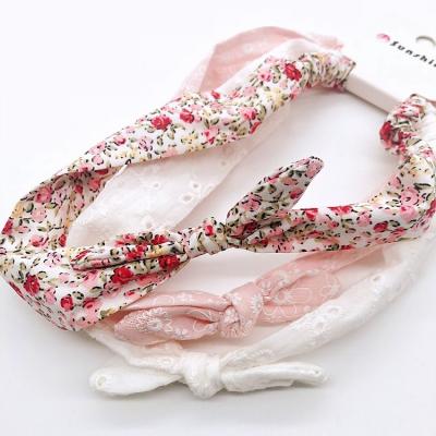 China Hair Accessories Multicolor Floral Dreamlike Woman With Elastic Headband Hair Accessories for sale