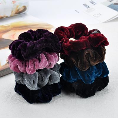 China Hair Accessories Autumn And Winter Flannel Hair Rings Simple Plush Hair Rope Hair Accessories for sale