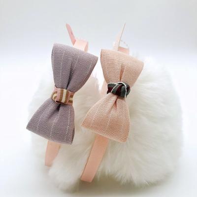 China Simple Hair Accessories Cloth Bow Hair Accessories Shapes Cute Headband Women's Bow Hair Accessories for sale