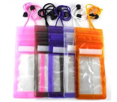 China SA8000 Cell Phone Plastic Pouch , TUV 0.3mm Clear Waterproof Phone Bag Non Toxic for sale