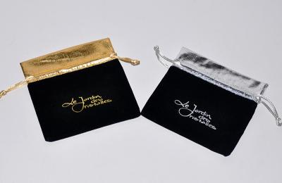 China ISO9001 Eco Velvet Drawstring Pouch Small Bags Custom Logo Printed OEM for sale