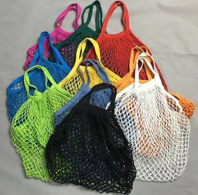 China SA8000 SEDEX 4P Reusable Cotton Grocery Bags Mesh Reusable Washable Foldable OEM for sale