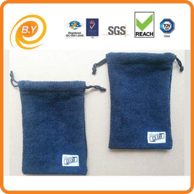 China o malote do cordão de 280gsm 12cm ensaca Microfiber para os óculos de sol TUV do telefone celular à venda