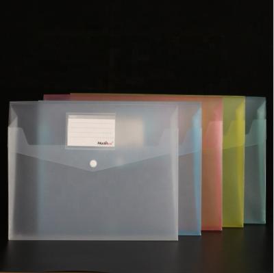 China pp wholesale stock clear plastic document storage bag a4 pp folder for sale