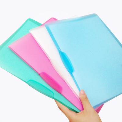 China Office School Stationery Design A4 PP School Document Folder Swing Clip Folder New for sale