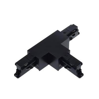 China Modern Wholesale High Quality Luxury 3 Circuit T Track Connector Black Left 1 Led Light Track for sale