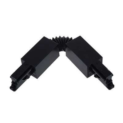 China Flexible Accessories 3 Track Connector Modern Light Luxury Circuit Graphite Lighting Track for sale