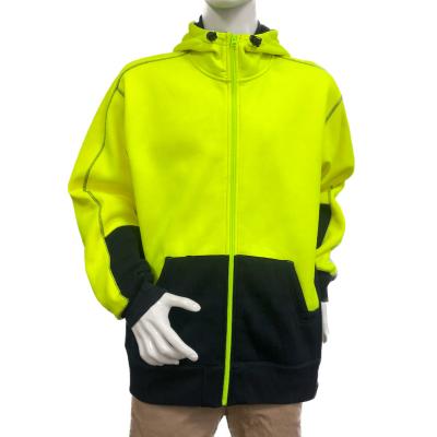 China High visibility reflective Hi Vis Reflective Safety Polar Fleece Hoodie Jacket for sale