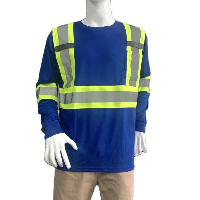 China High Visilibility High visibility t shirts reflective work shirt long sleeve reflective t shirt for sale