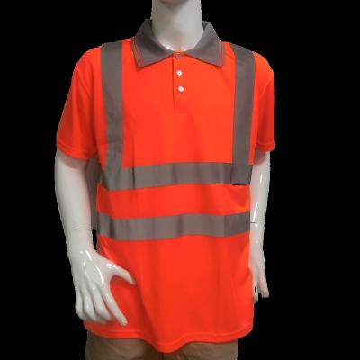 China High Visilibility Construction shirts 100% cotton work shirt polyester reflective t-shirt for sale