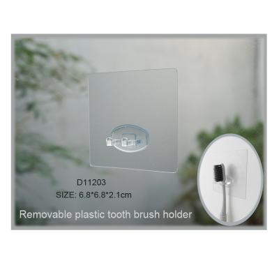 China Sustainable Easy Installation Removable Plastic Toothbrush Holder for sale