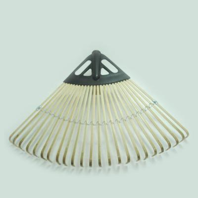 China Garden Rake 24 Leaf Bamboo Grass Garden Tine Rake Grabber for sale