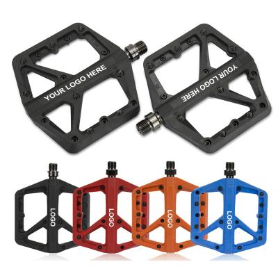 China Ultralight BMX Sealed Bearings Bicycle Bike Pedals Cycling Nylon Road BMX MTB Pedals Flat Platform Bicycle Parts Accessories for sale