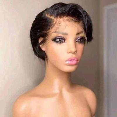 China Other Wholesale Cheap Natural Brazilian Colored 13*4 Lace Front Wigs For Black Women Hair Short Curly Wigs for sale