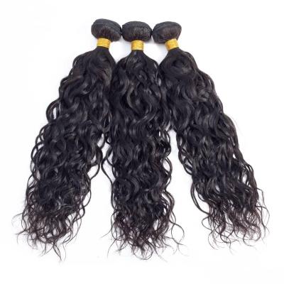 China Christmas Discount Factory Price Virgin Remy Human Raw Indian Hair Water Wave Weave Bundles Brazilian Curly Hairstyles for sale