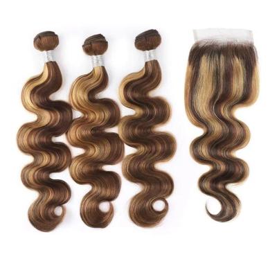 China Curly Good Quality 100%Human Body Wave Bundle and Curl Closure Highlights Hair Bundles, Kendras Boutique Hair Vendor, Bundle Hair Wig for sale