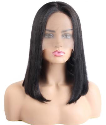 China Transparent Swiss Silky Straight Wave Lace Front Wigs Straight Wave Sale Whole Women and Men Virgin Hair for sale