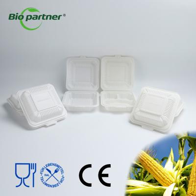 China Rectangle Plastic Clamshell Food Packaging for Disposable Lunch Bento Single Tier for sale