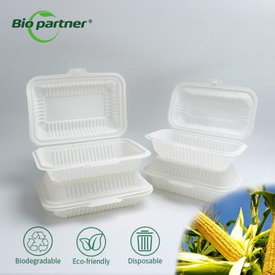 Cina Modern Simple Style 8X8''3 Compartment Disposable Plastic Take Out Food Containers in vendita