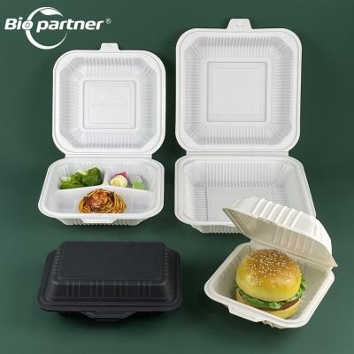 中国 5 Compartment Black Bento Takeaway Microwave Safe Disposable Plastic Lunch Box for Food 販売のため