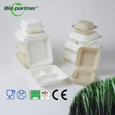 China Eco Degradable Disposable Tableware Biodegradable Disposable To Go Fast Food Packaging for sale