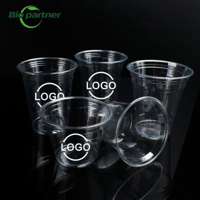 중국 Home Restaurant Bar Hotel Wedding Clear Plastic Drinking Cups with Lids 9oz 16oz 판매용